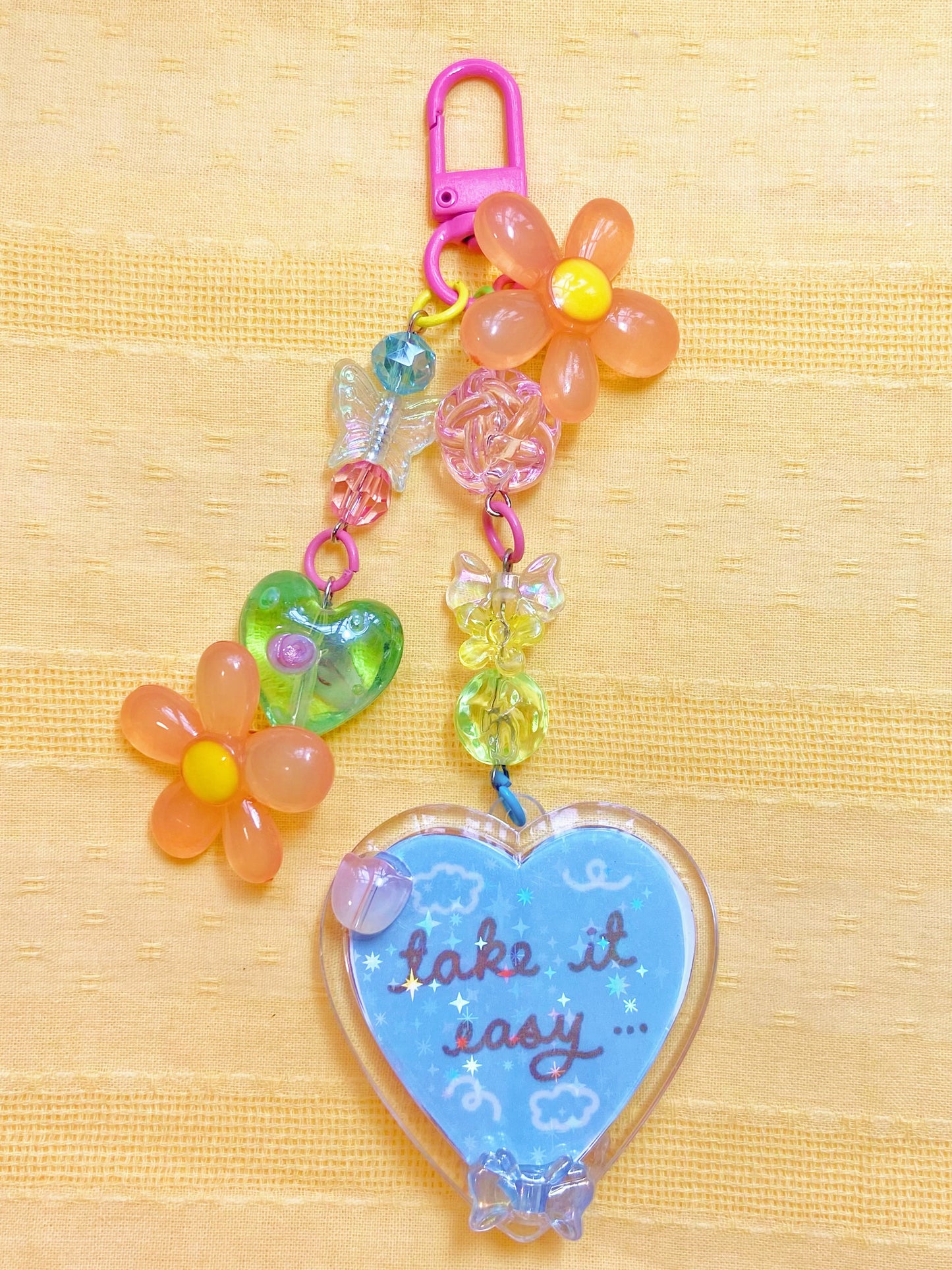 Take it easy Orange Wenkwonk Keychain