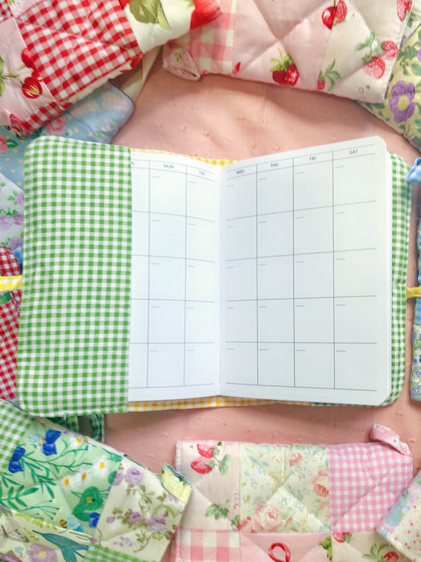 B6 Florals Quilted Patchwork Journal / Notebook Cover