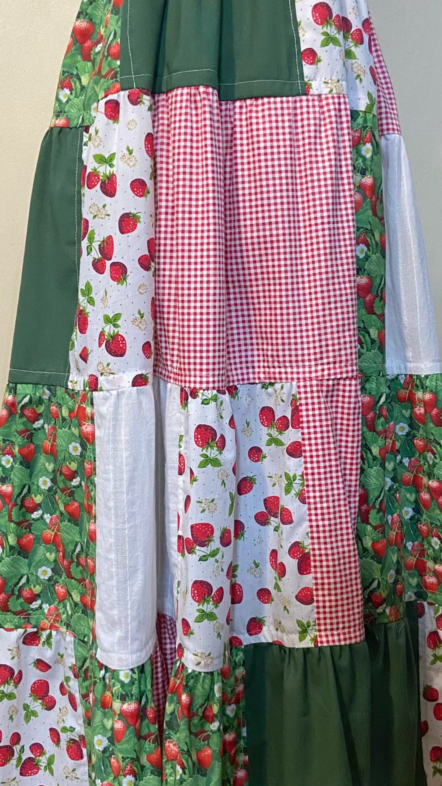 Strawberry Farm Patchwork Dress