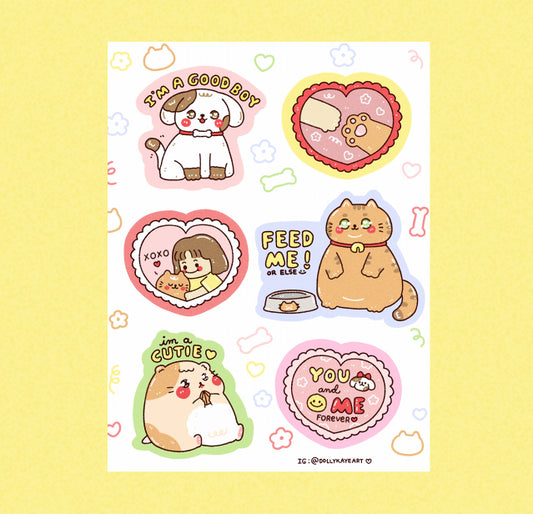 Pets Sticker Sheet