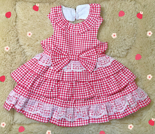 Cute Picnic Pet Handmade Dress