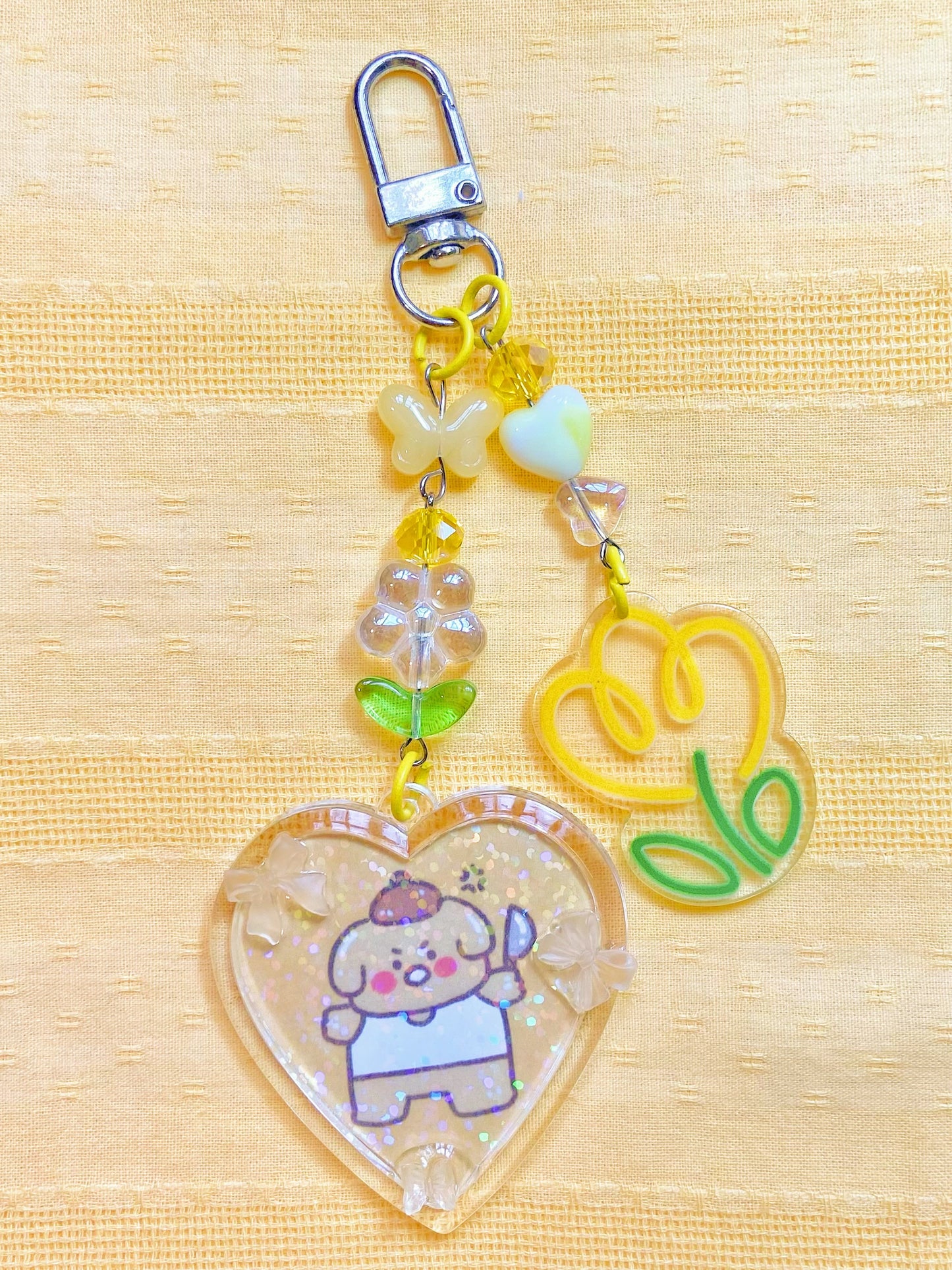 Pompom Angry Wenkwonk Keychain