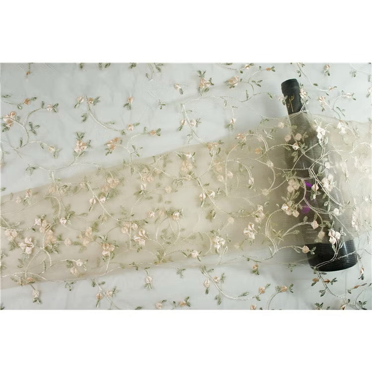 (PRE ORDER) Lovely Cream Tulle Handmade Dress