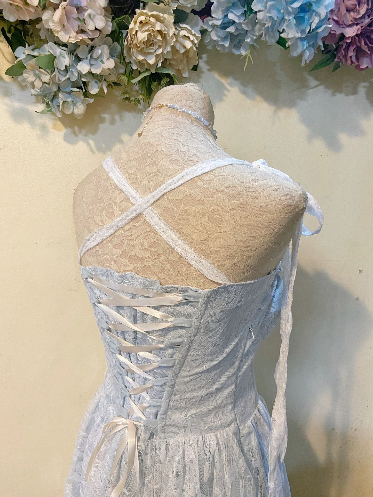 Moonlight Roses Corset Handmade Dress