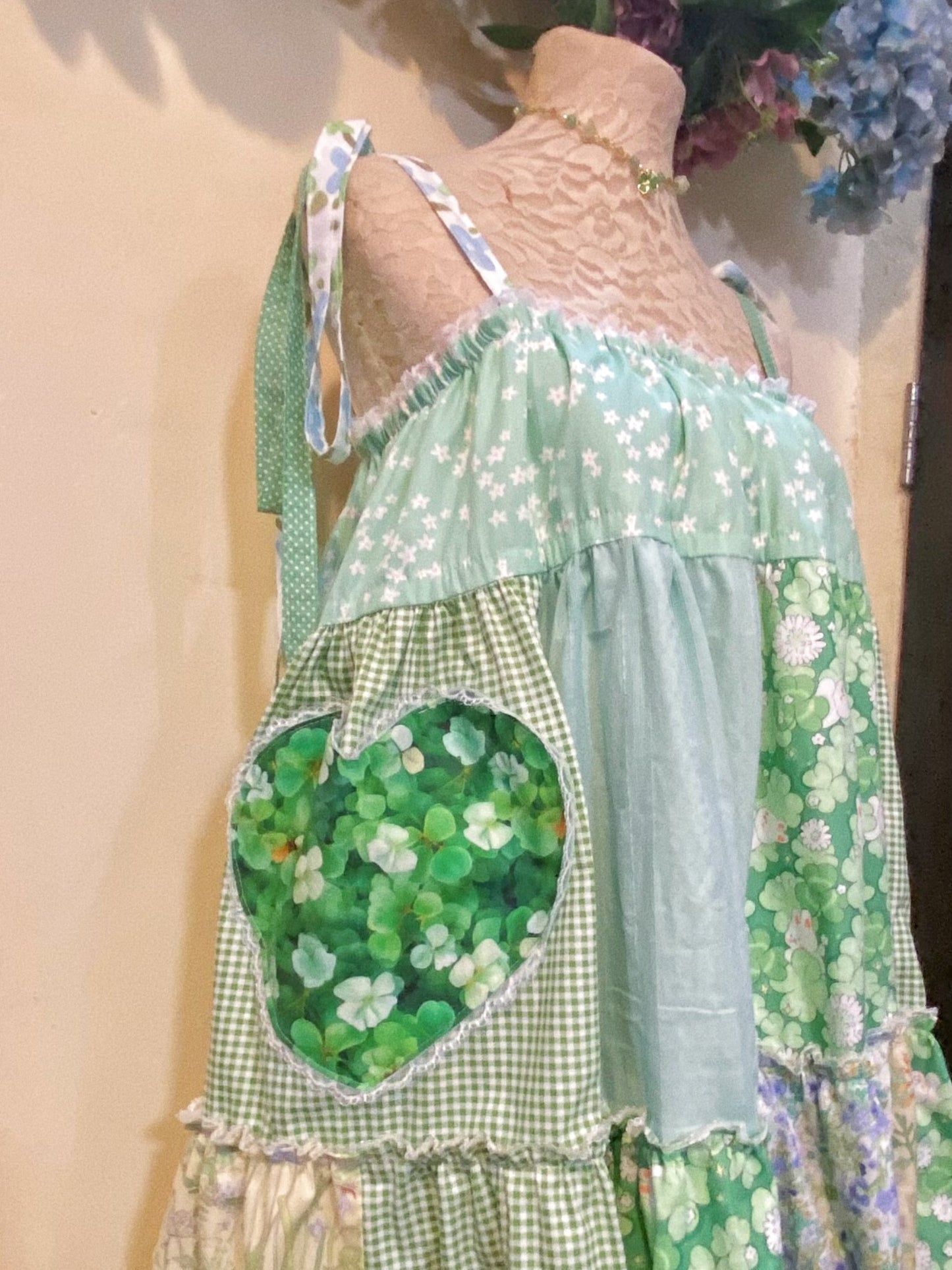 My Lucky Dress Patchwork Mini Duster Dress
