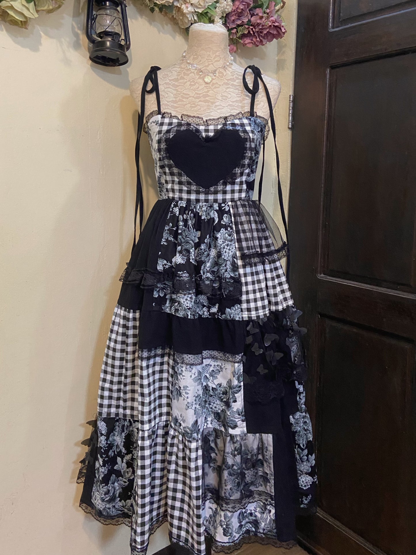 My Heart turned Dark Dress Handmade Dress