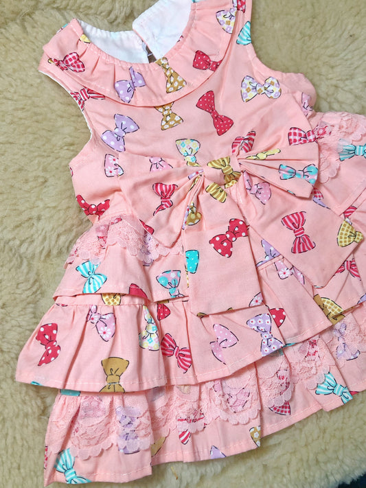Cute Ribbons Pet Handmade Dress