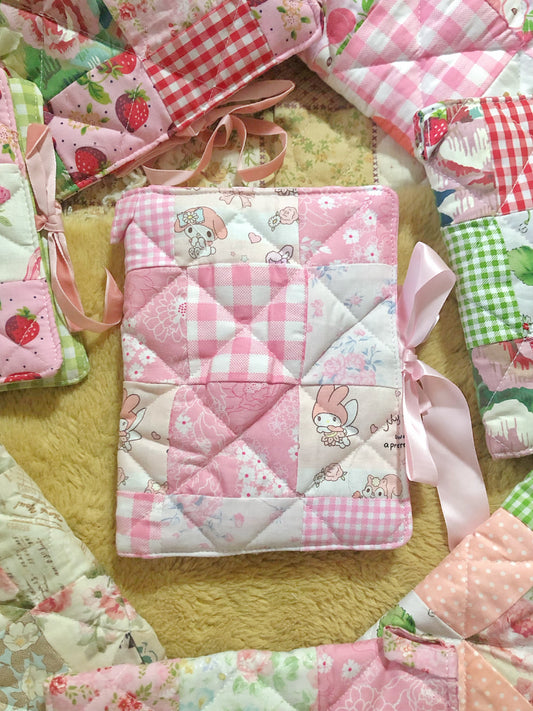 B6 Pink Melody Quilted Patchwork Journal / Notebook Cover