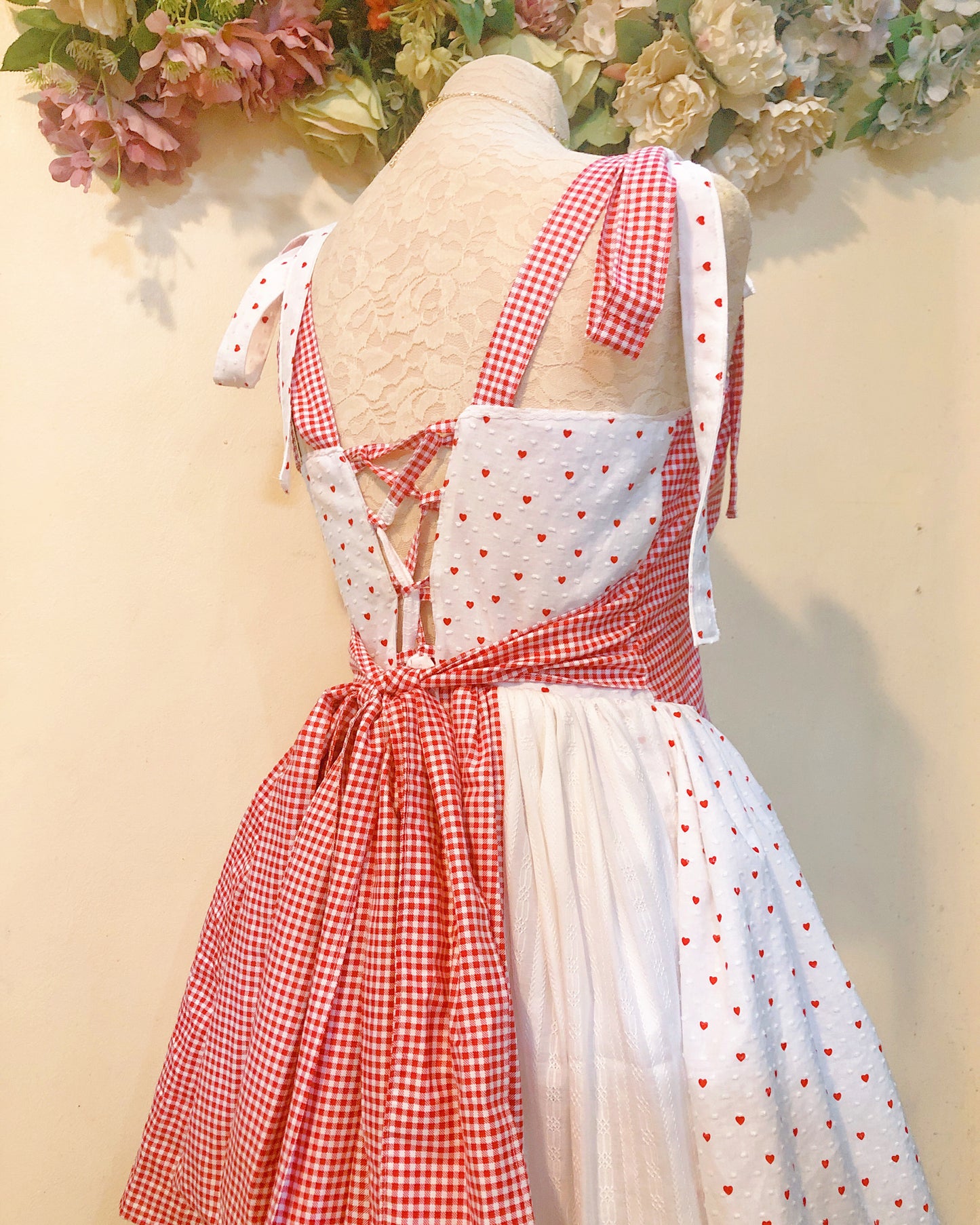 (PRE ORDER) Heart Patchwork Handmade Dress