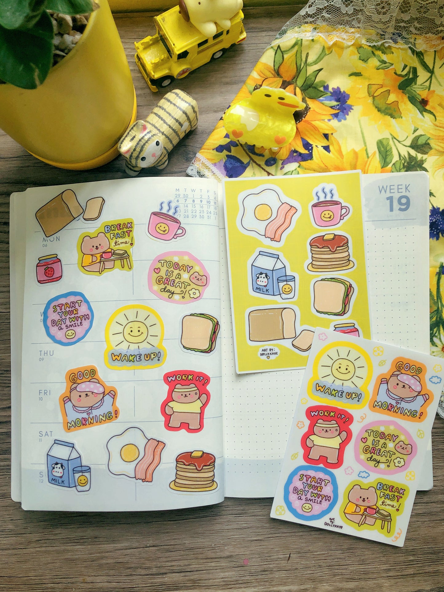 Breakfast Sticker Sheet Set