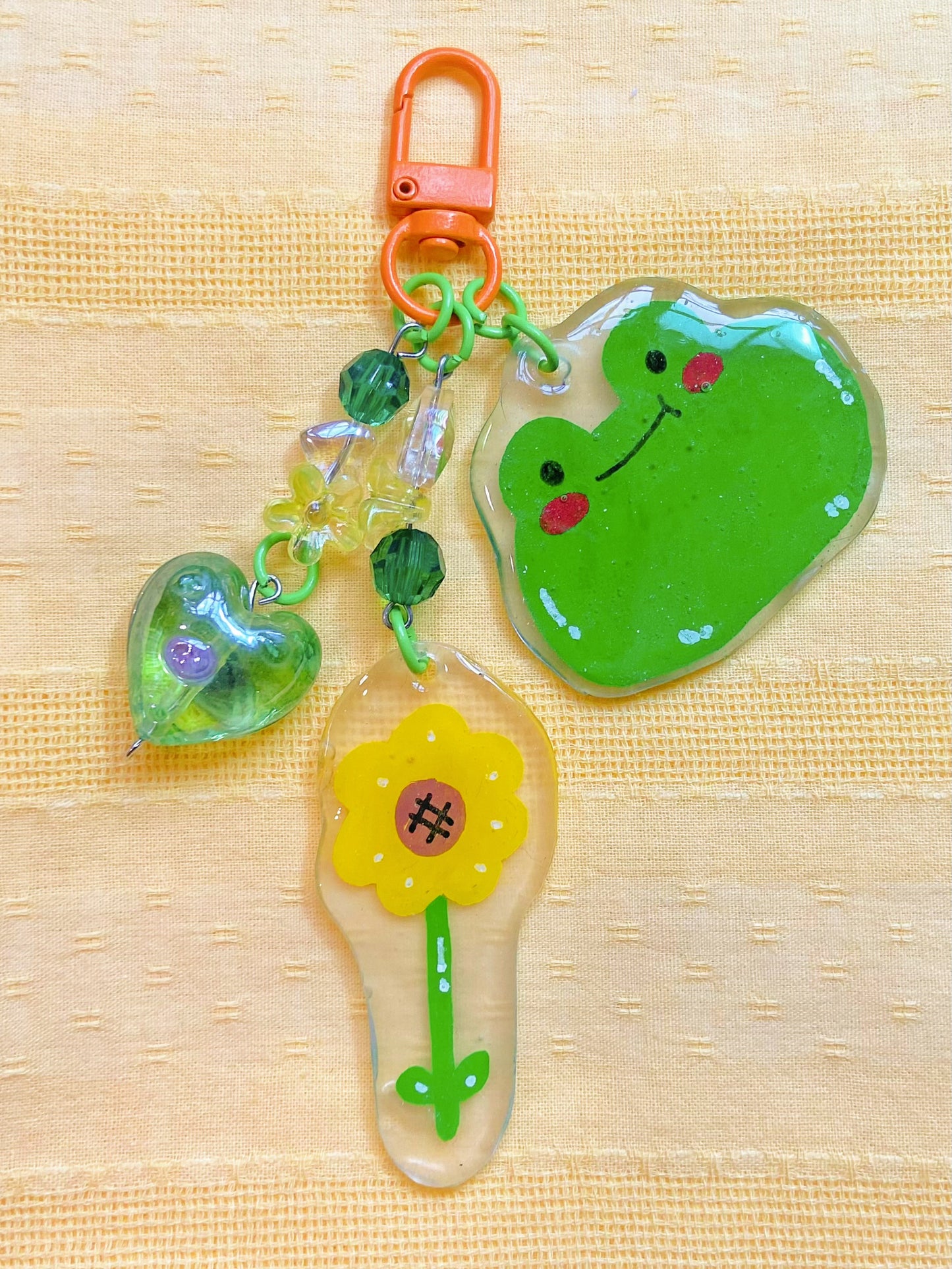 Froggy Sunflower Wenkwonk Keychain