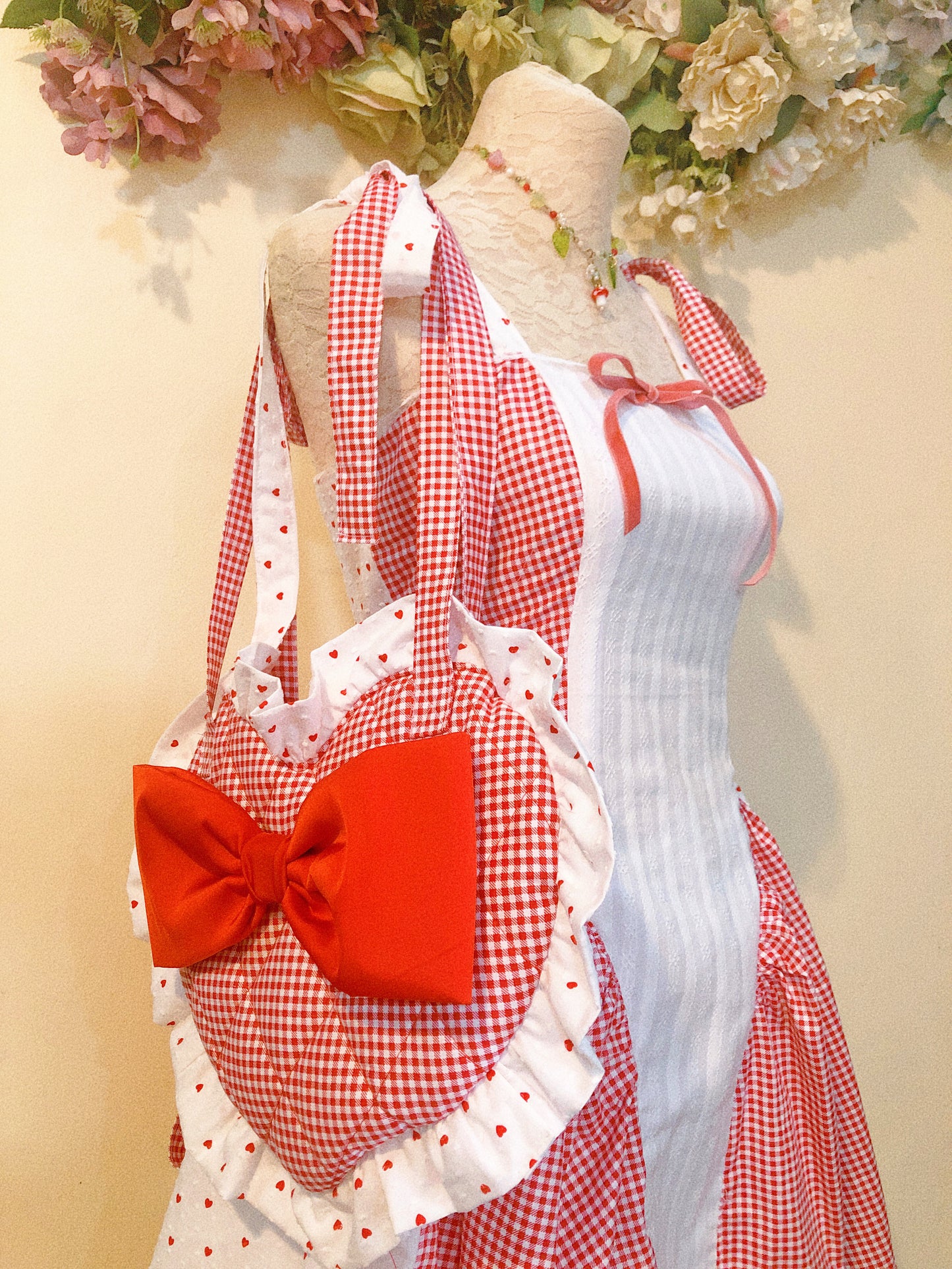 (PRE ORDER) Heart Patchwork Handmade Dress