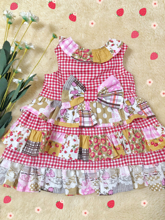 Strawberry Pet Handmade Dress