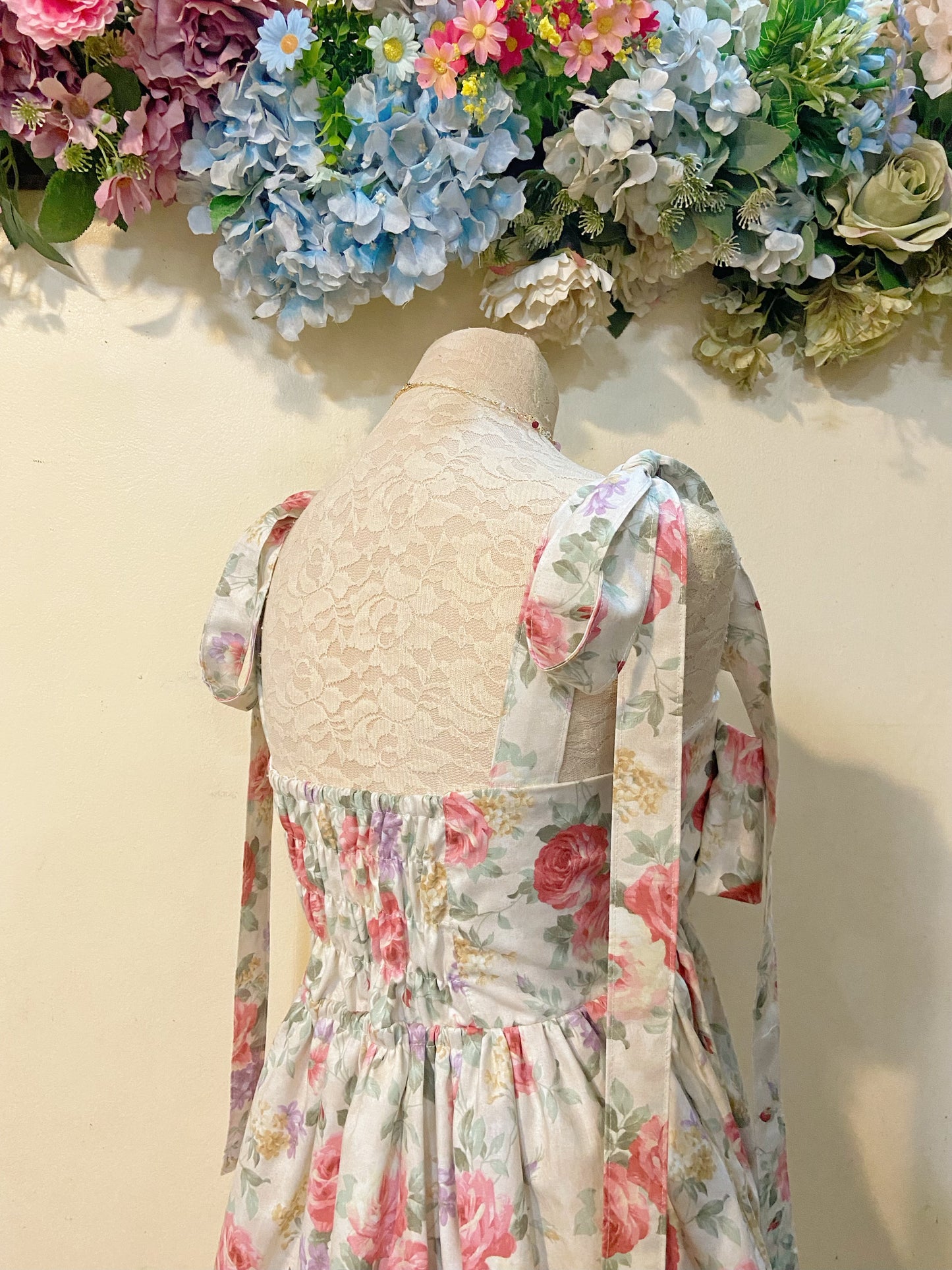 Rose Ribbon Garden Handmade Dress