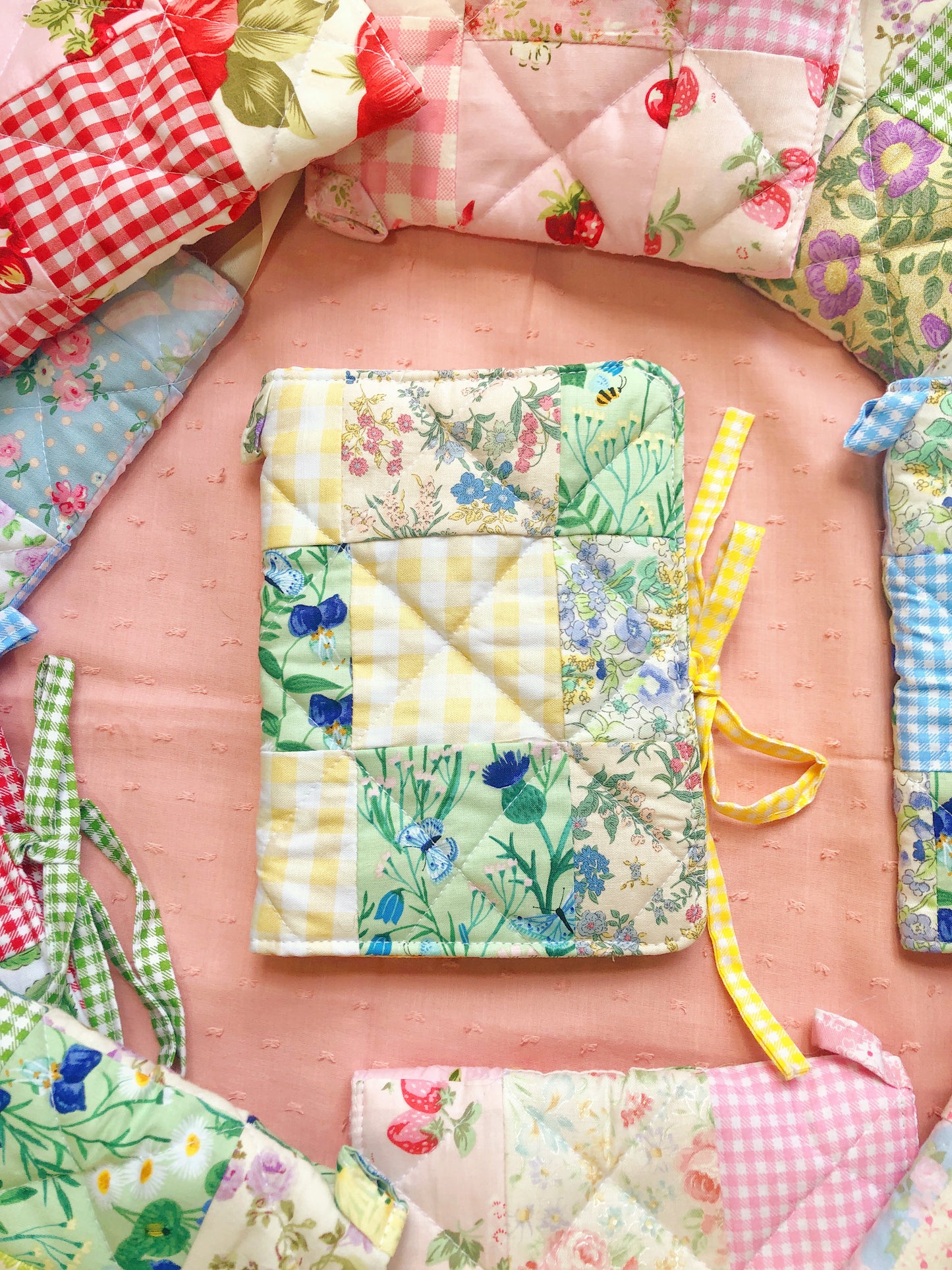 B6 Florals Quilted Patchwork Journal / Notebook Cover