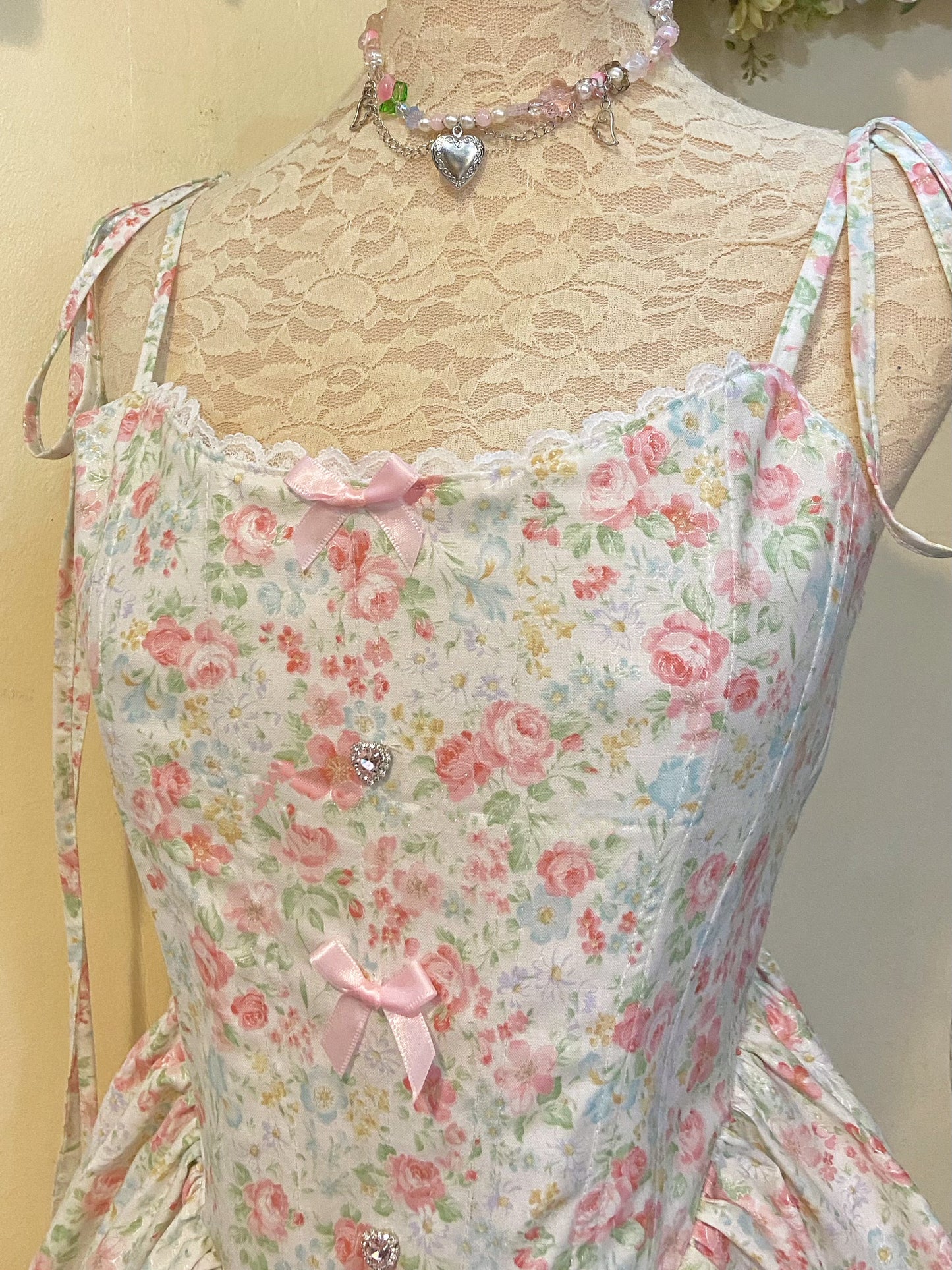 Blooming Corset Handmade Dress
