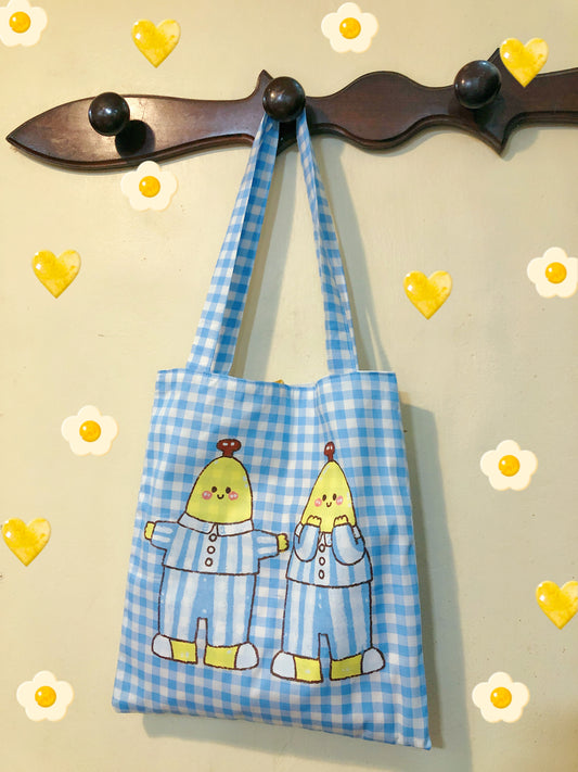 Banana’s in Pajamas Handmade Tote Bag
