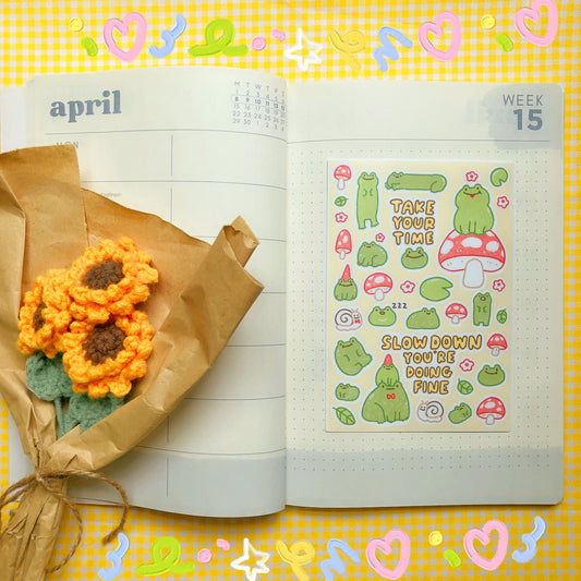 Froggy Frogs Sticker Sheet