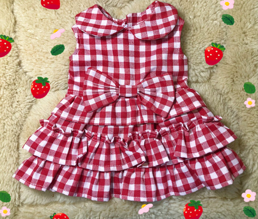 Picnic Party Pet Handmade Dress