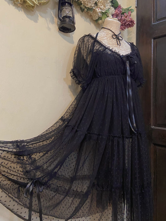 Black Lady Dress ( 2 dresses ) Handmade Dress