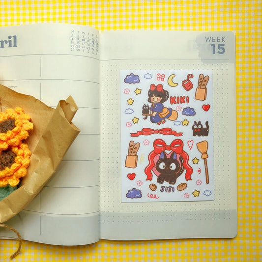 Kiki and Jiji Sticker Sheet