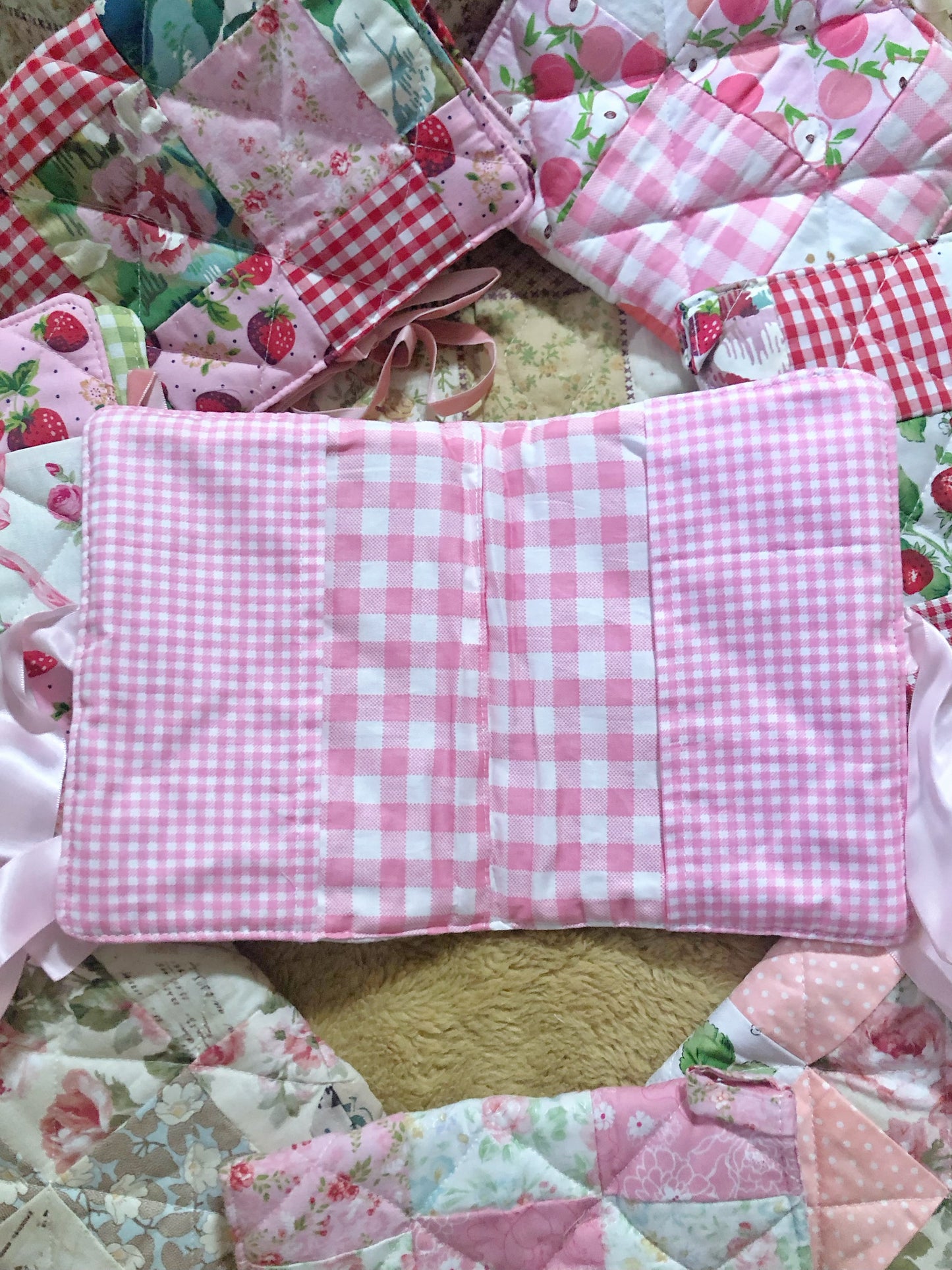 B6 Pink Melody Quilted Patchwork Journal / Notebook Cover