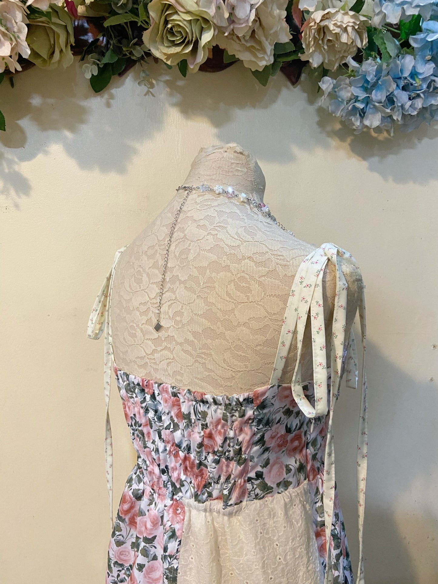 Roses and Cream Patchwork Dress
