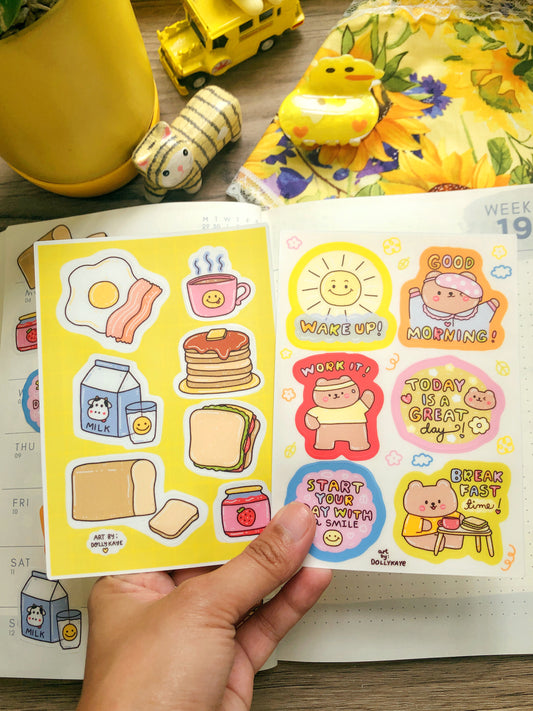 Breakfast Sticker Sheet Set