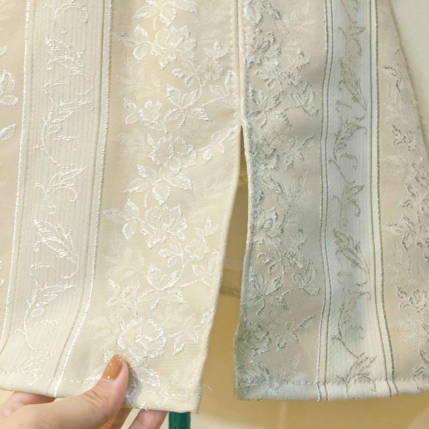 Royal Rose Jacquard Handmade Dress