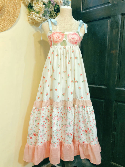 Flowers in my Garden Patchwork Handmade Dress