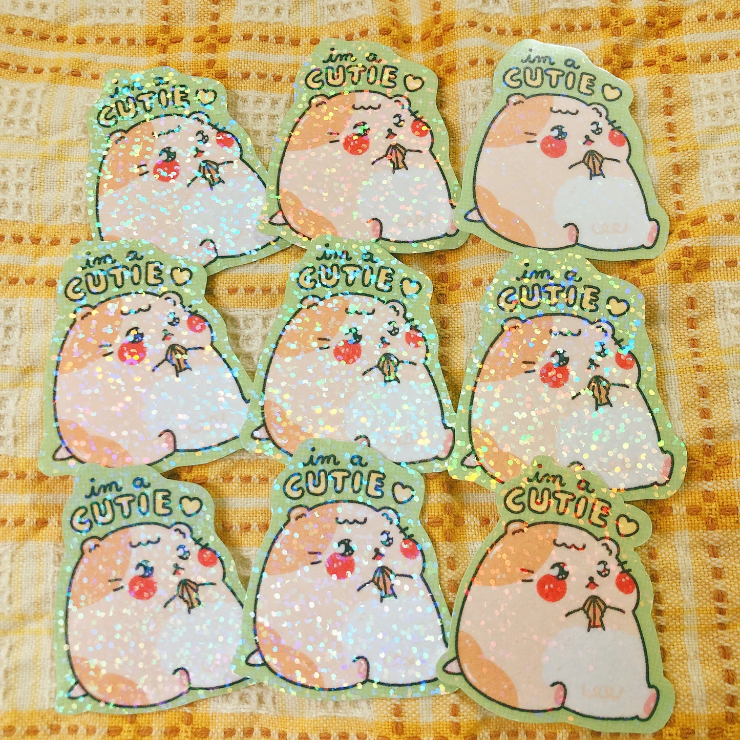 Cutie Hamster- Vinyl Sticker