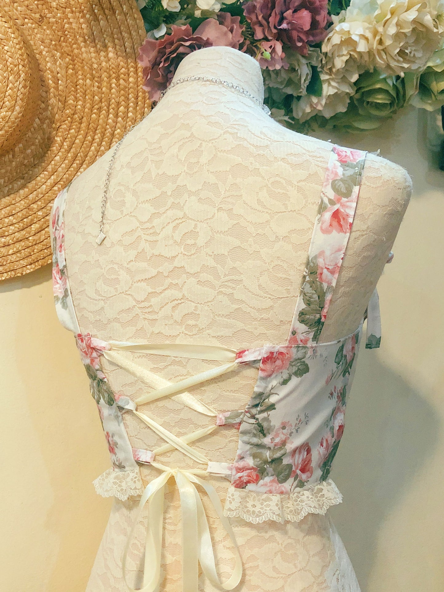 My Rose Garden Corset Handmade Top