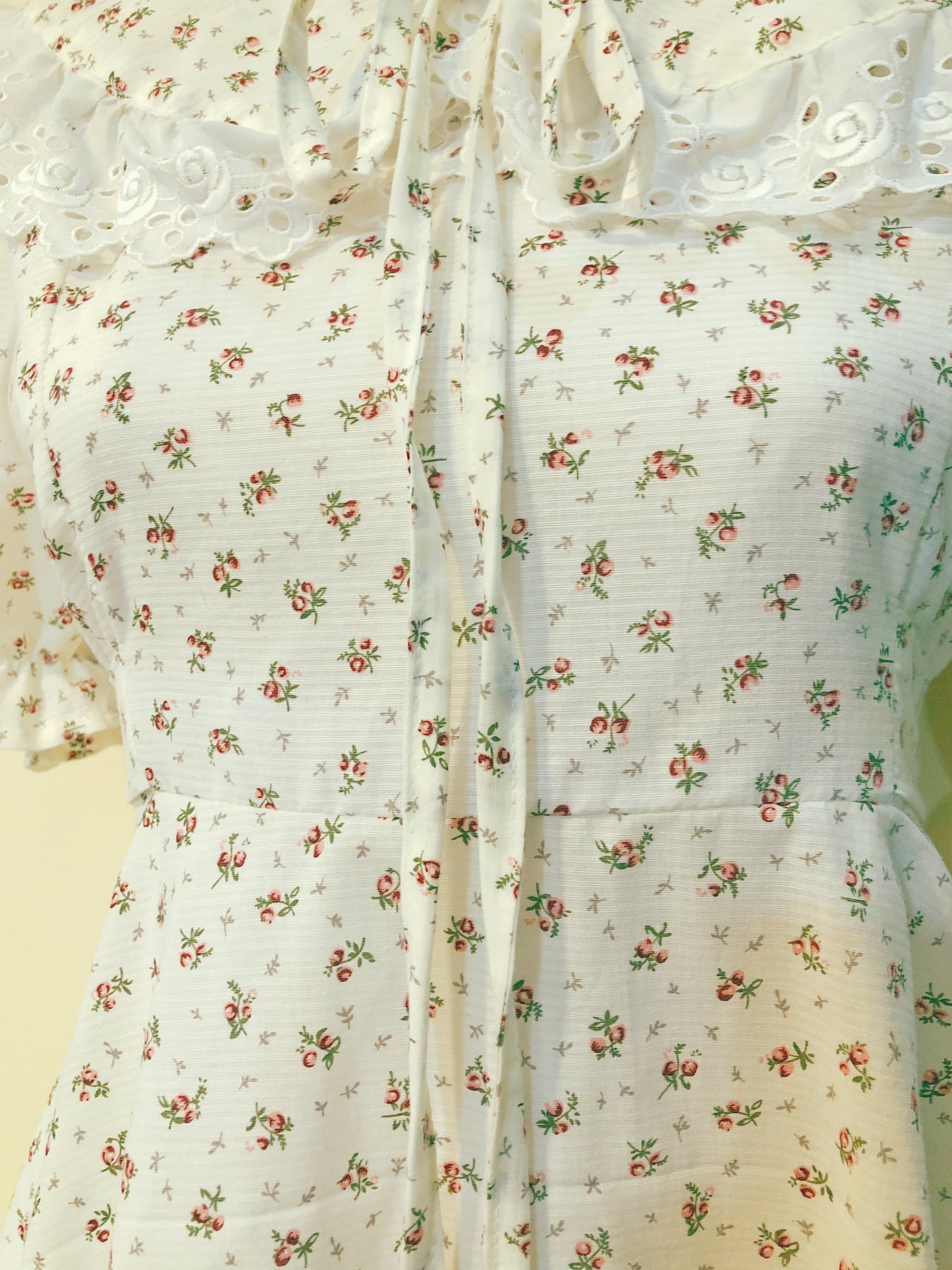 Dainty Floral Picnic Handmade Dress