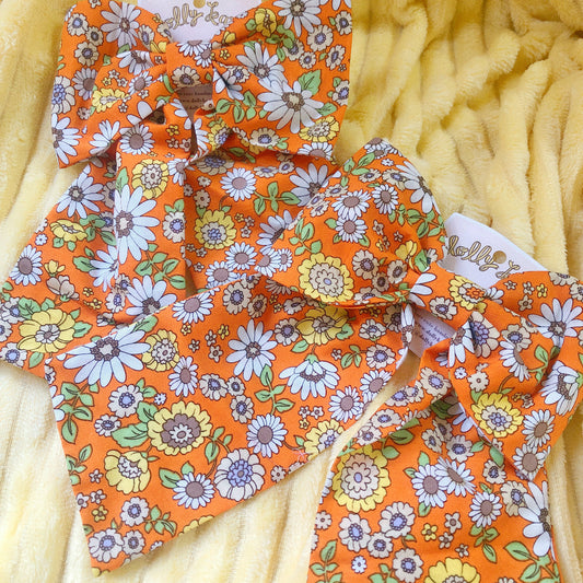 Retro Orange Handmade Ribbon