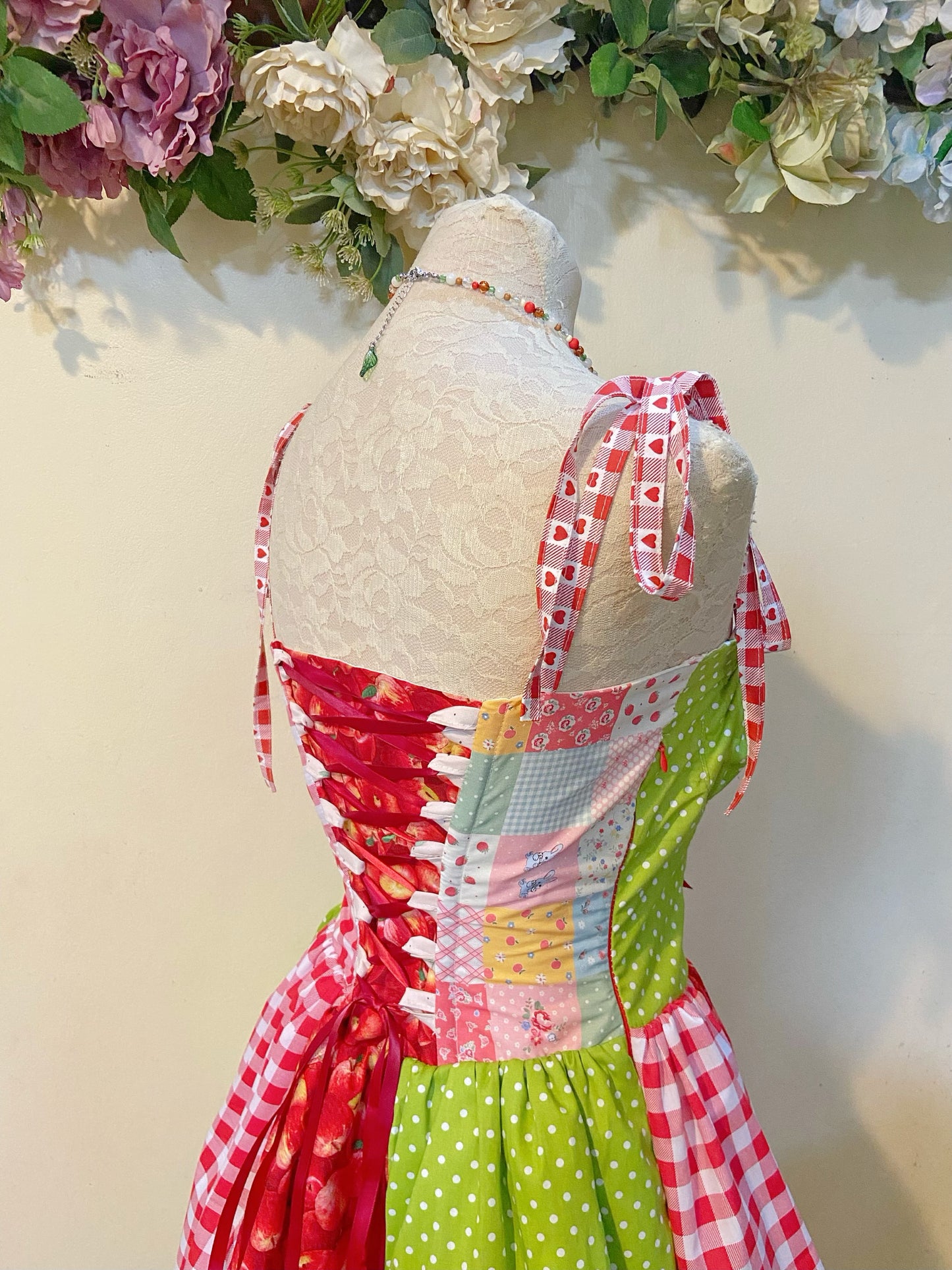 Sweet Apple Patchwork Dress