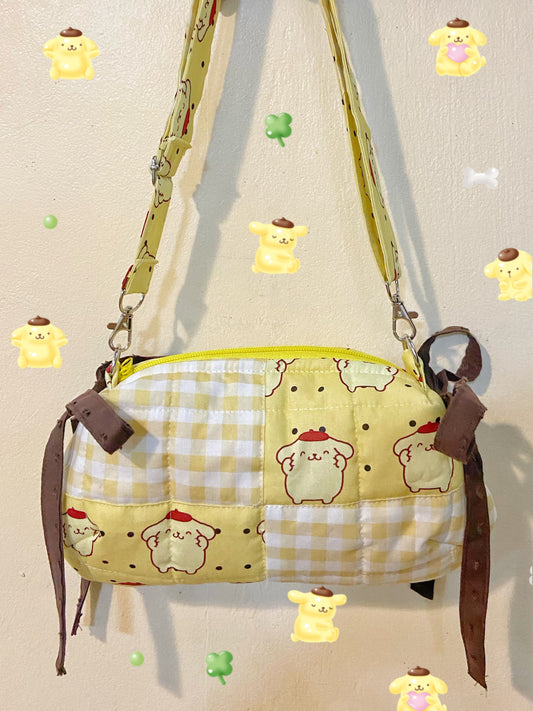 SANRIO Pompompurin Patchwork Dolly Bags