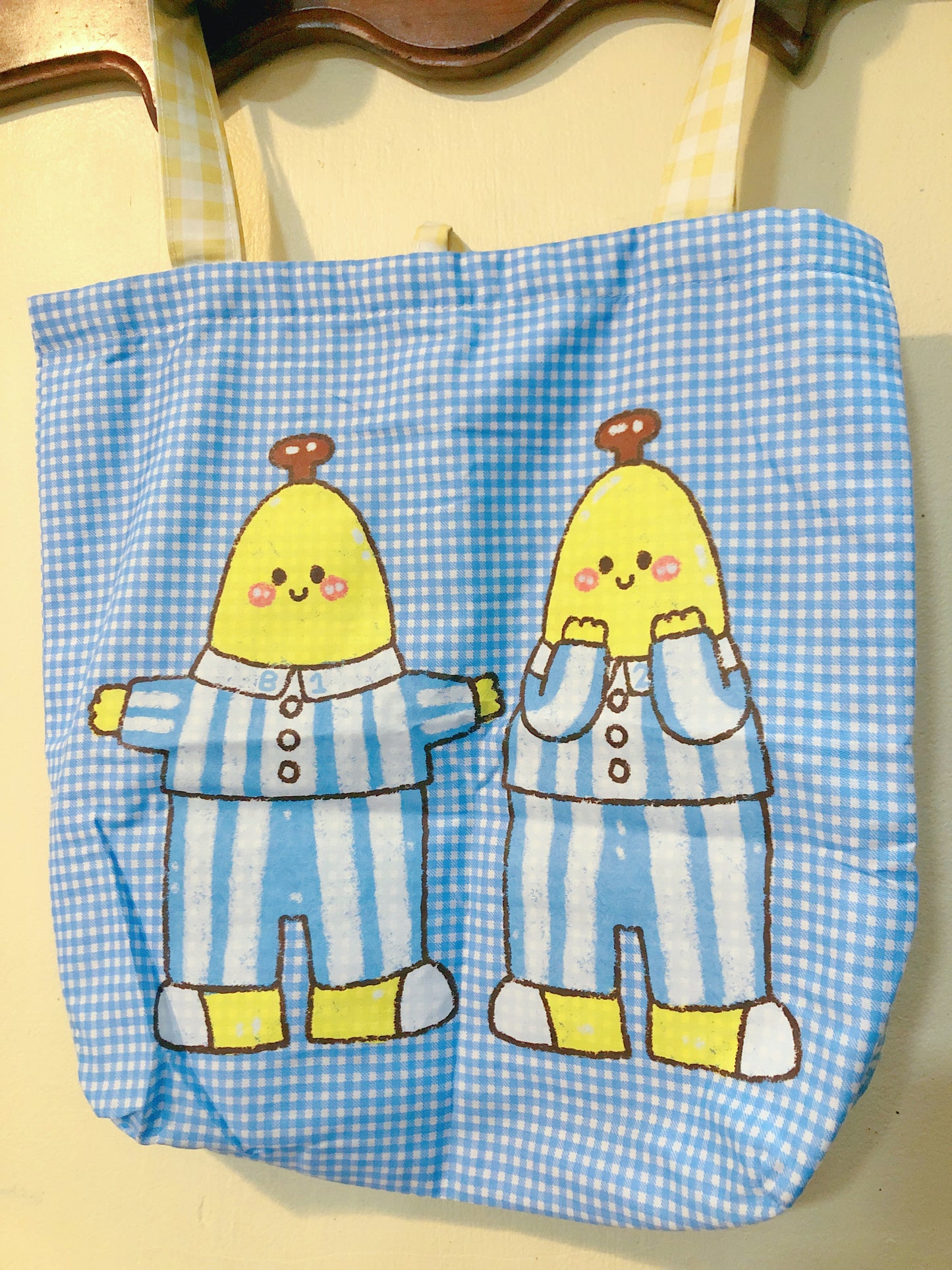 Bananas in Pjs Handmade Tote Bag