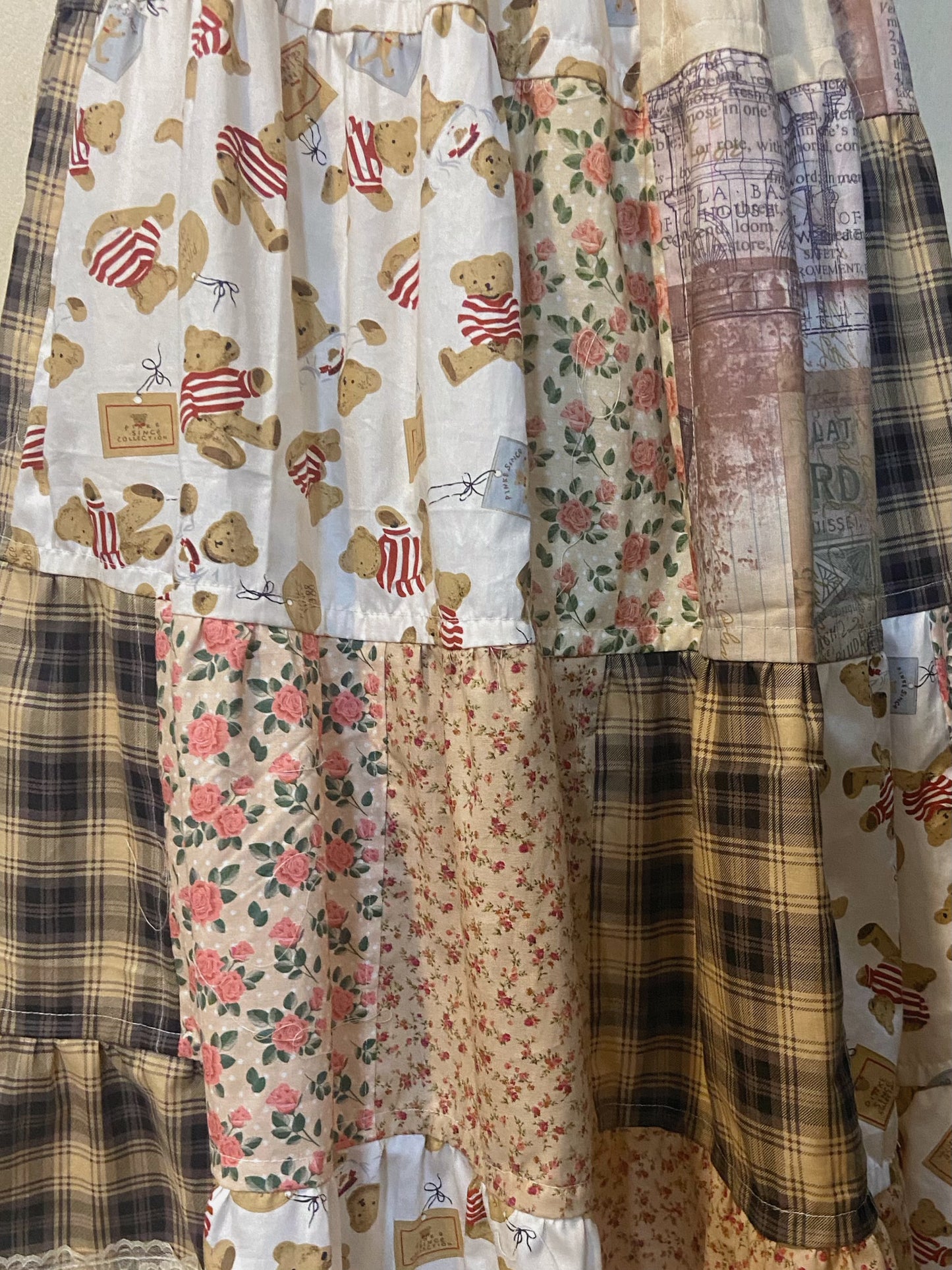 Cozy Bear Parchwork Dress