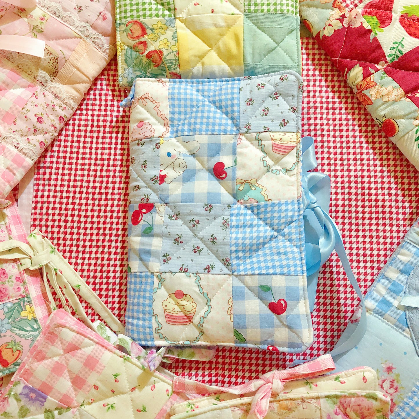 Cinnamoroll Icecream Quilted Patchwork Journal / Notebook Cover A5