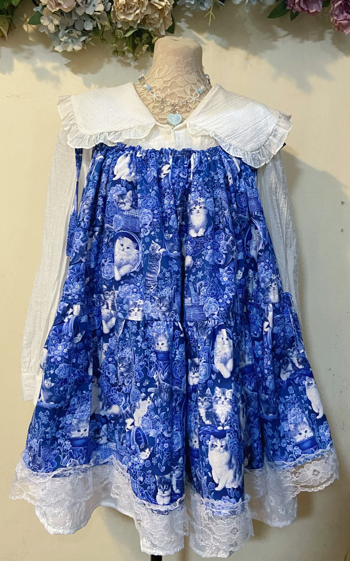 ✨ Cats in the Moonlight Handmade Dress ✨🐱