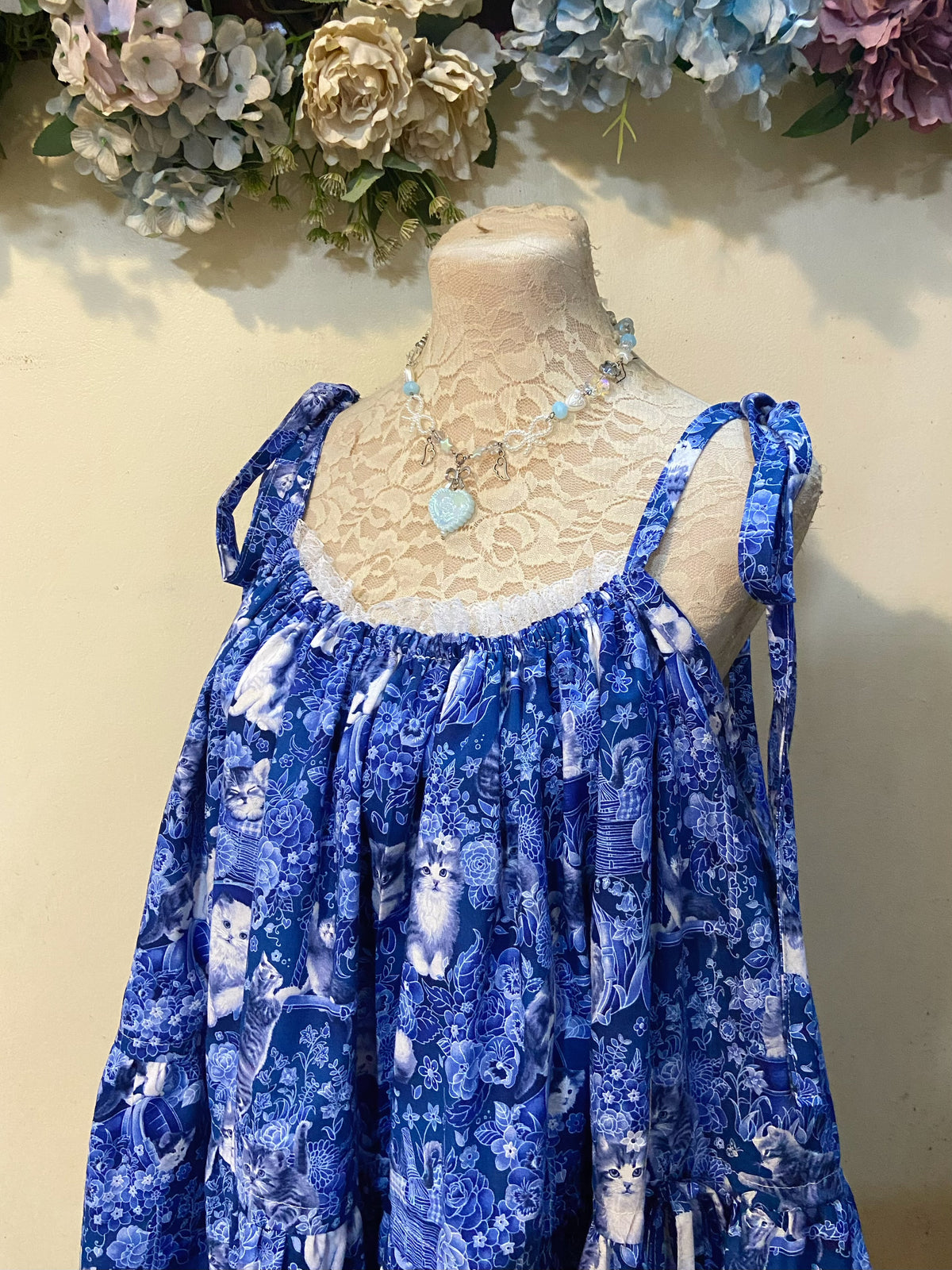 ✨ Cats in the Moonlight Handmade Dress ✨🐱