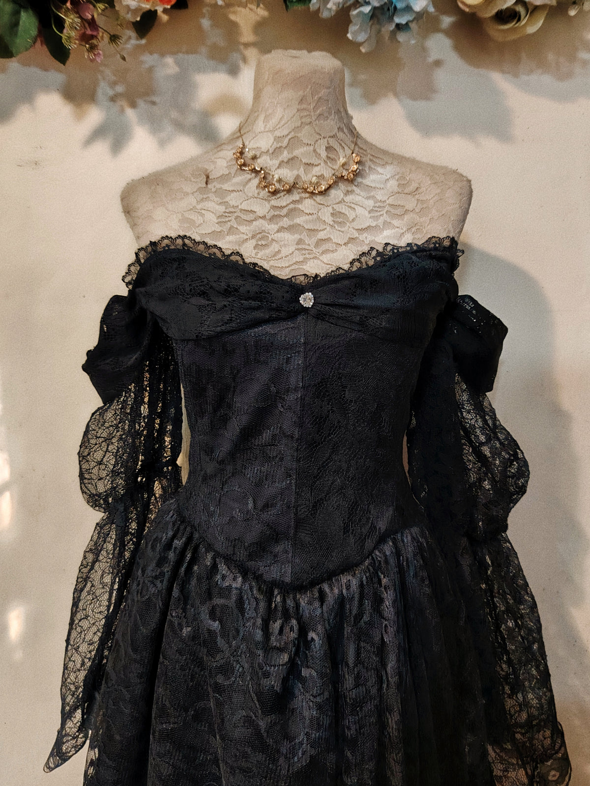 Dark Fairie Corset Patchwork Dress