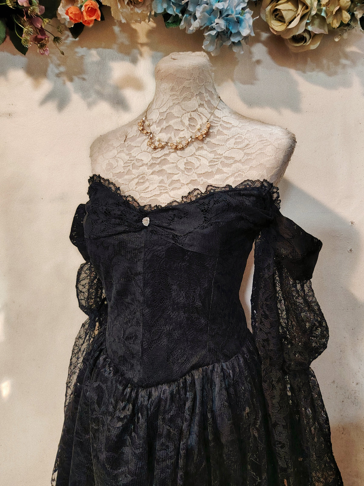 Dark Fairie Corset Patchwork Dress