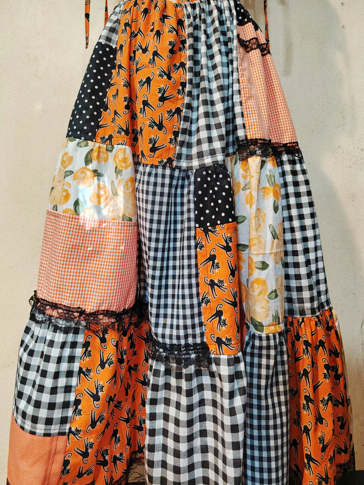 Hollow’s Eve Patchwork Dress ( Glow in the Dark)