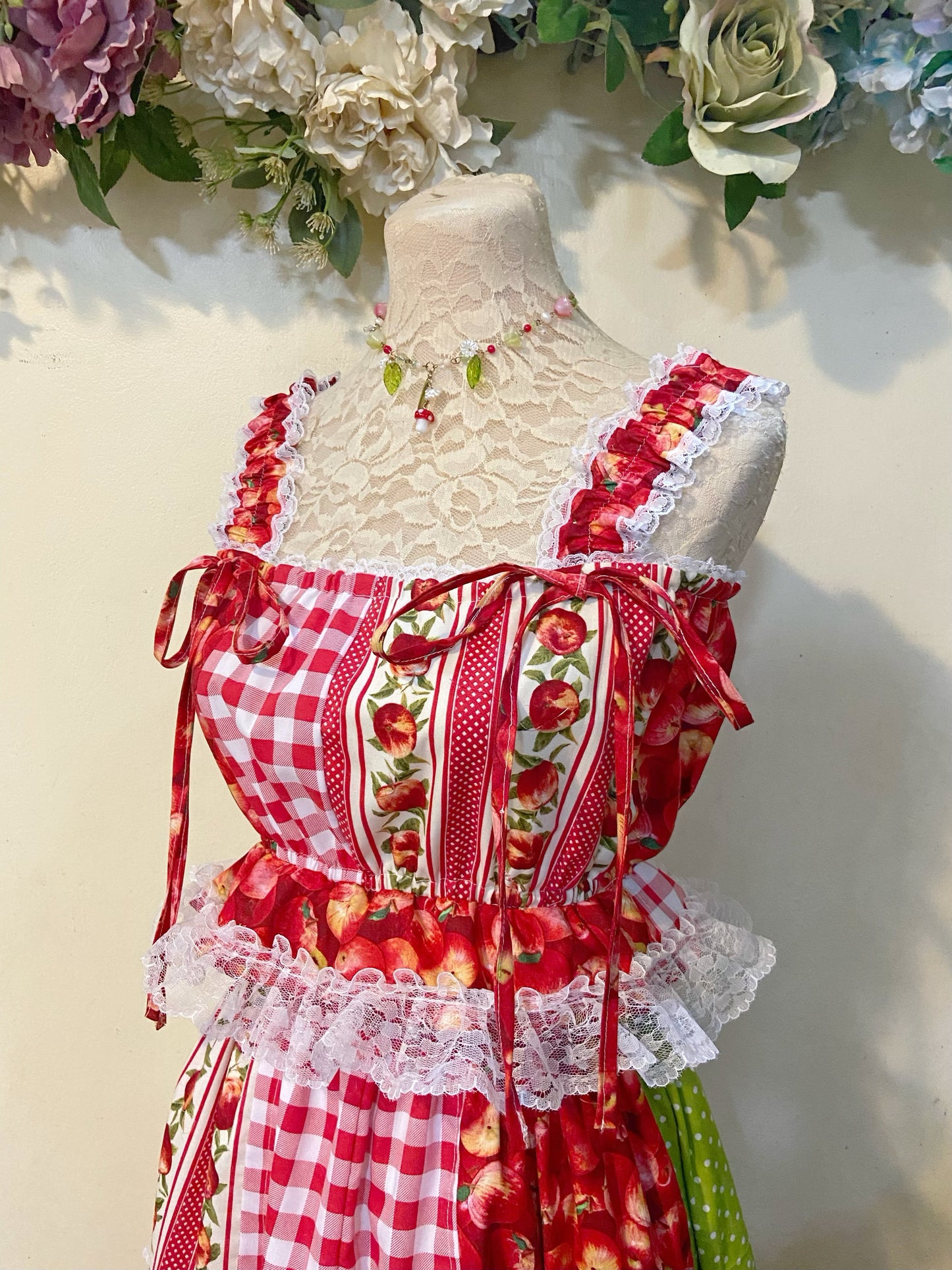 Apple Garden Patchwork Top and Skirt