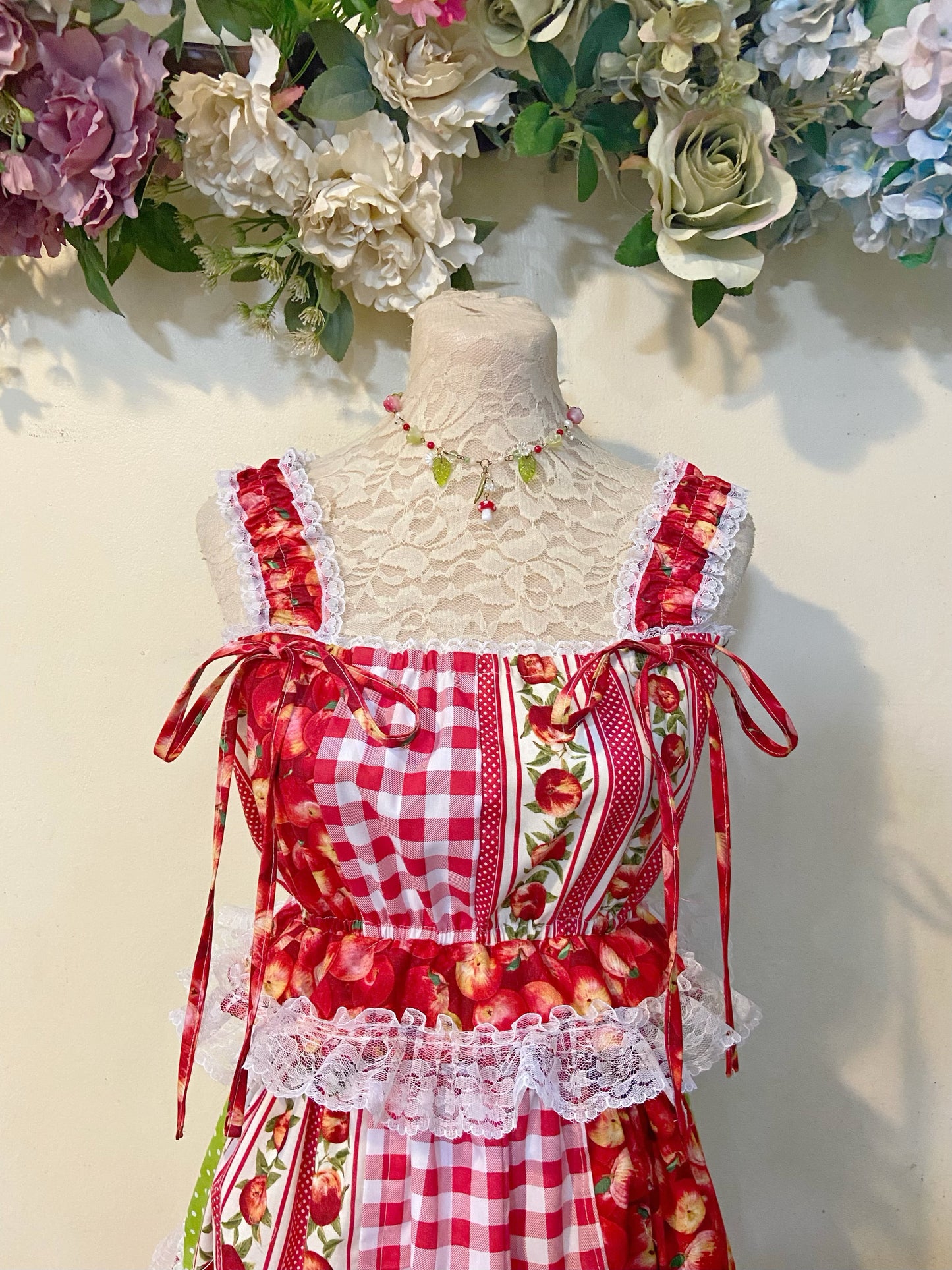 Apple Garden Patchwork Top and Skirt
