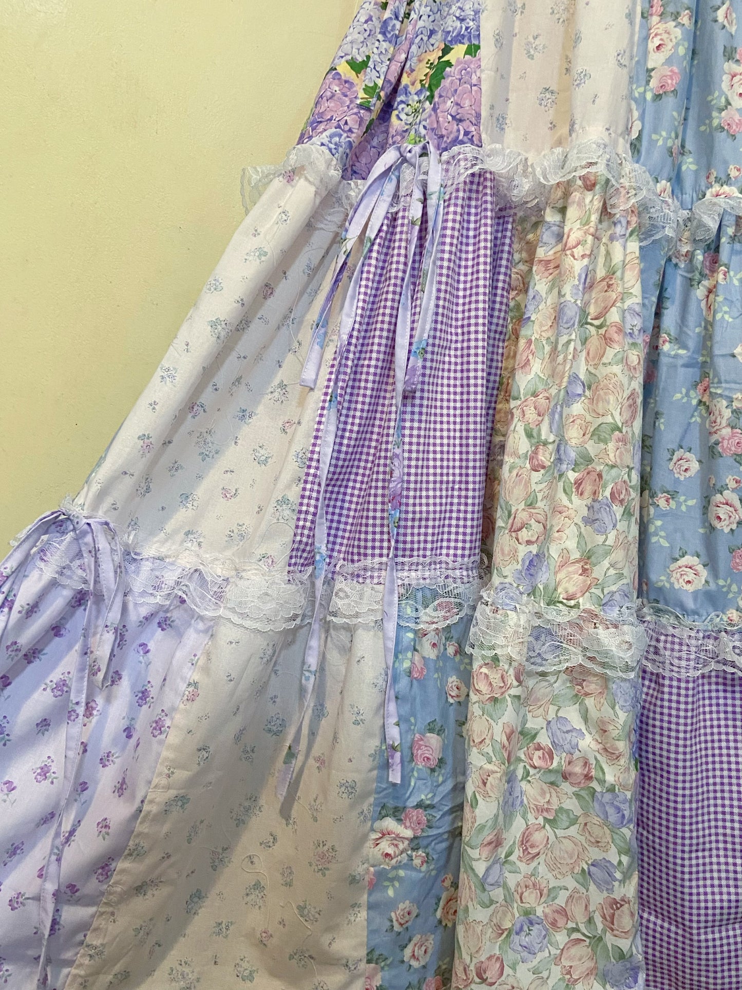 Lavender love Duster Patchwork Dress