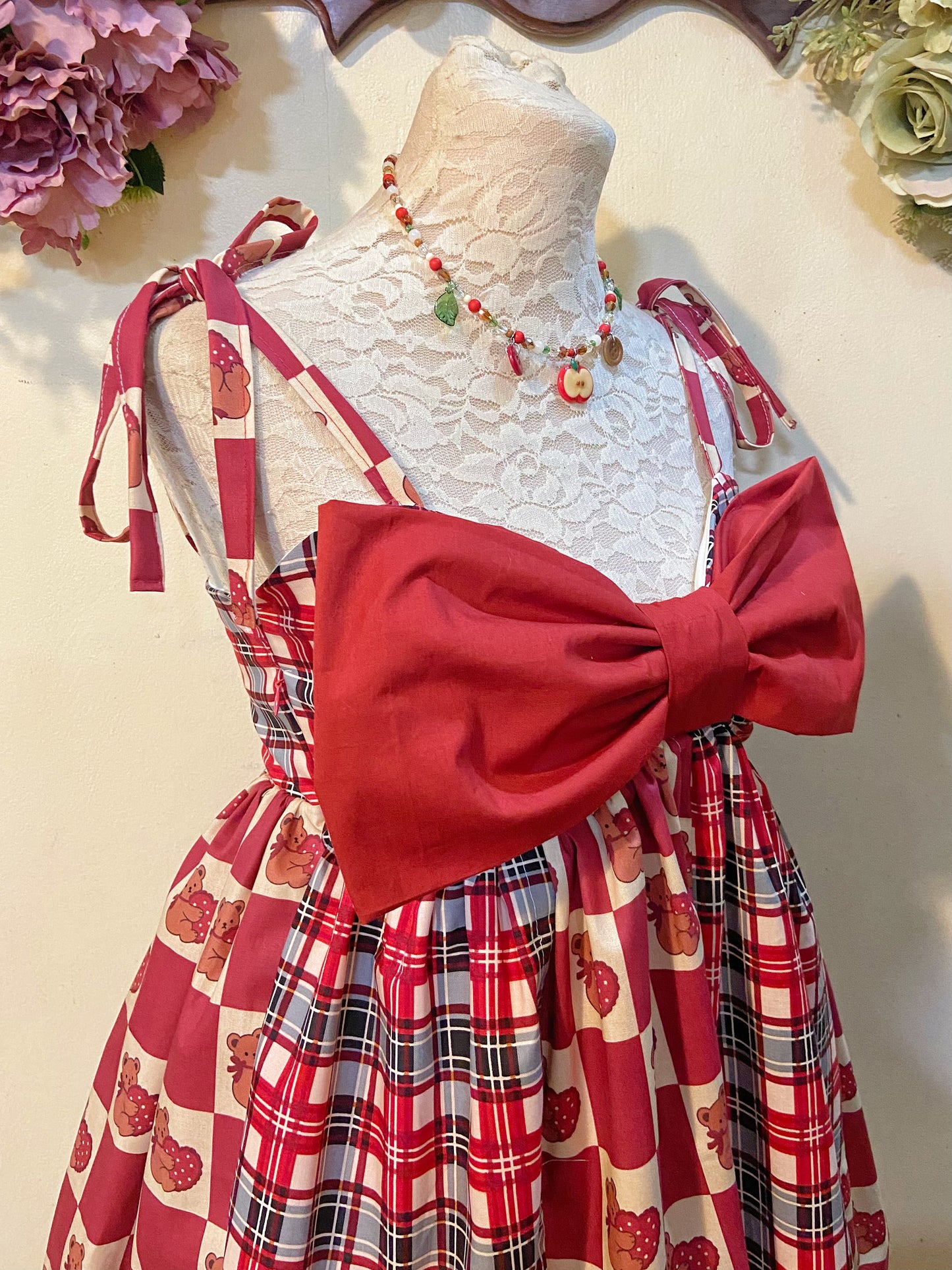 Bear’s Gift Patchwork Dress Handmade Dress