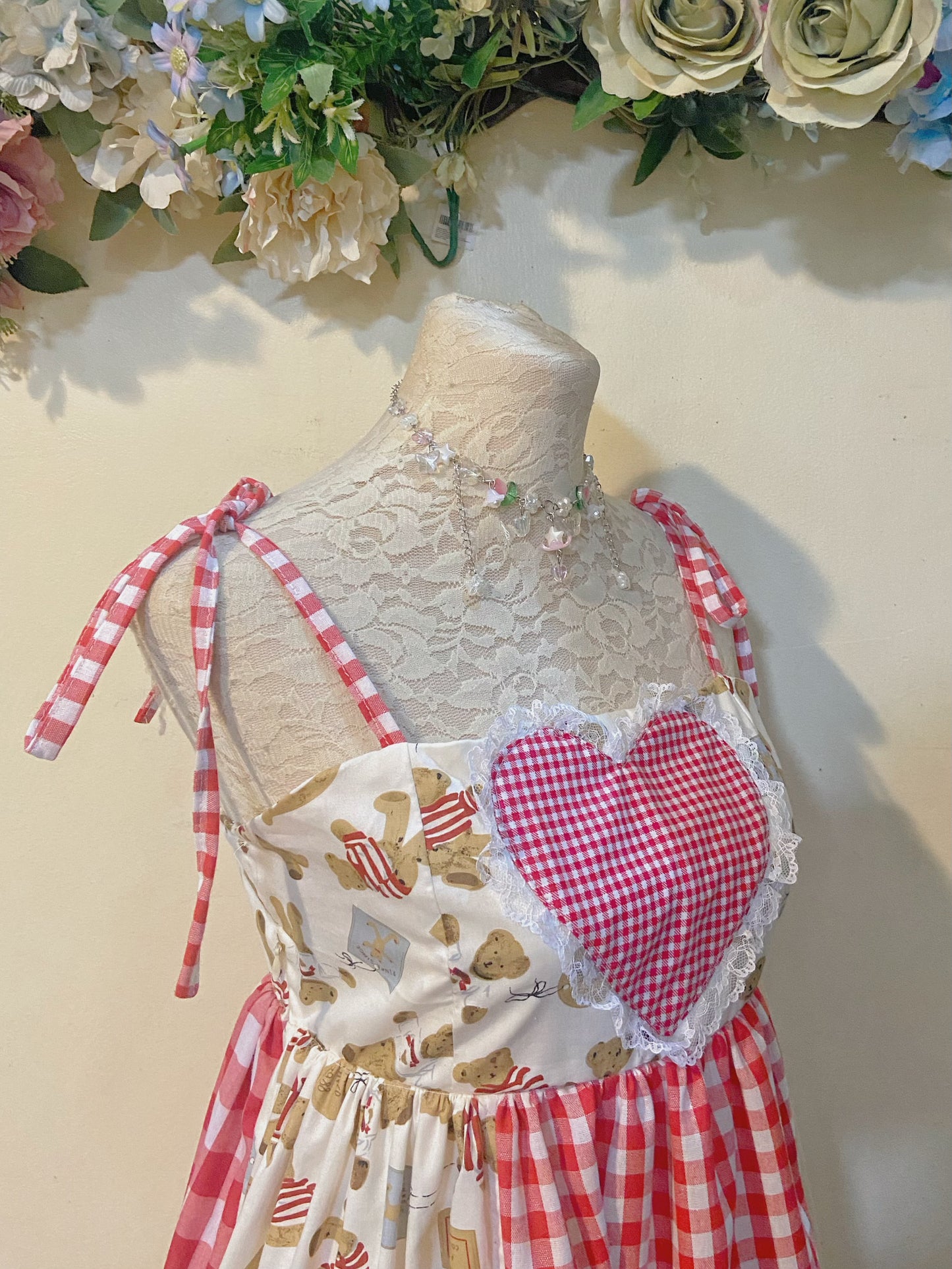 Bear’s Cozy Heart Patchwork Dress