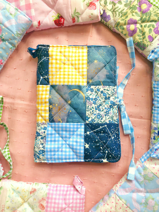 B6 Night Sky Quilted Patchwork Journal / Notebook Cover
